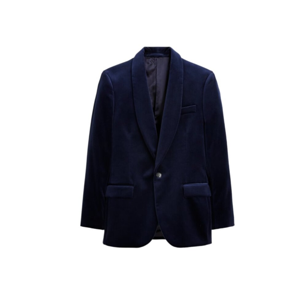 NWT JCREW Ludlow Shawl Collar Tuxedo Dinner Jacket Mens 38 S Midnight Blue J5425
